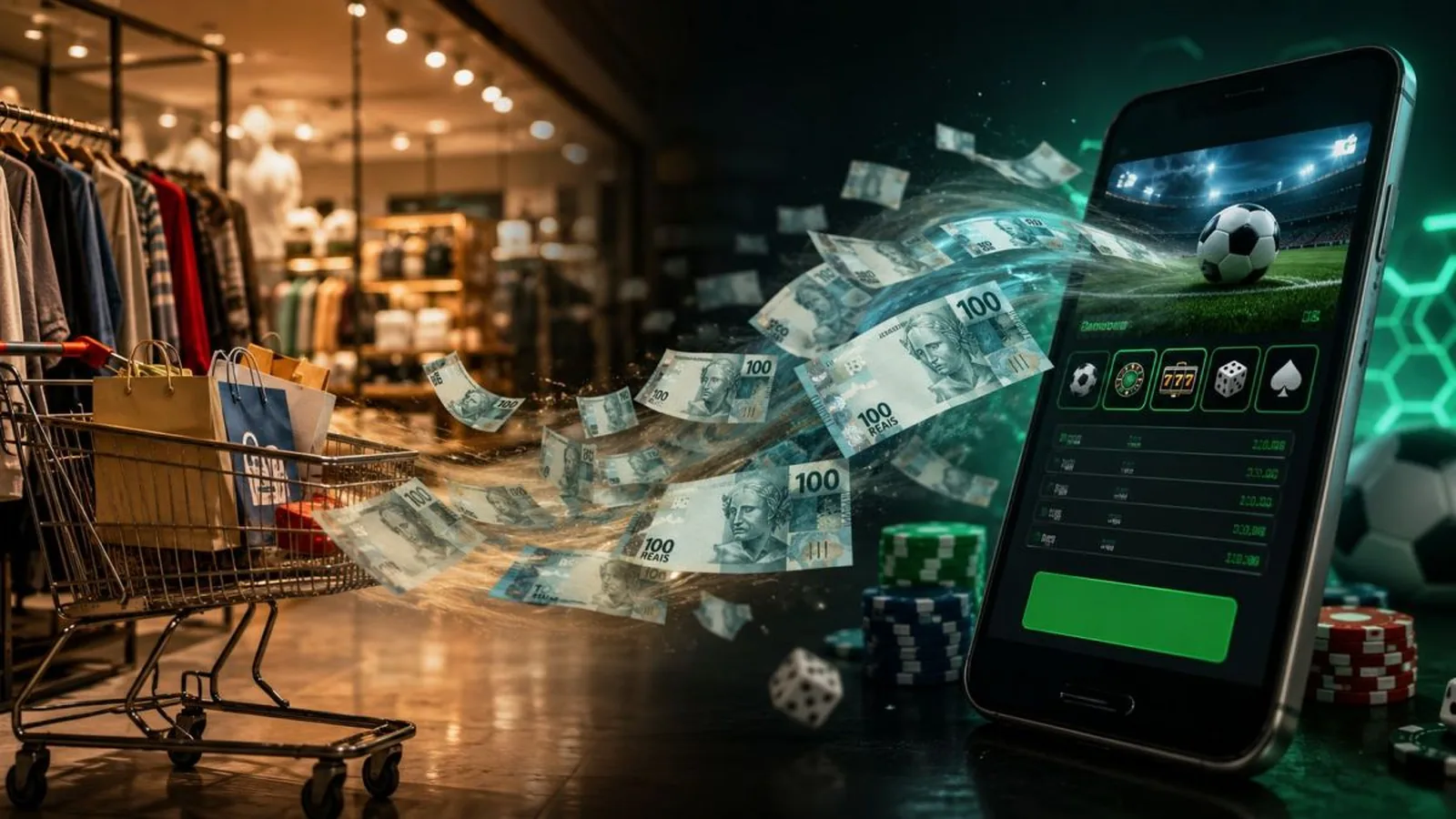 Bets drenaram R$ 143 bilhões do varejo brasileiro em três anos, aponta estudo da CNC