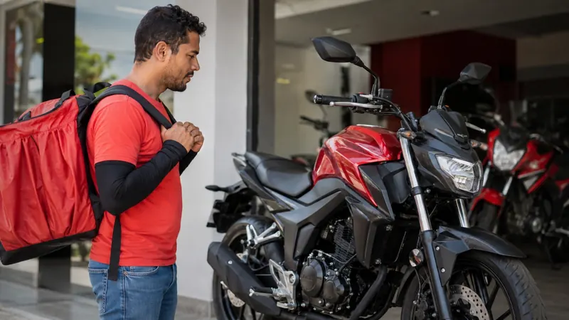Banco do Brasil fecha parceria com iFood e abre caminho para entregadores financiarem até 100% de moto nova, com 48 meses para pagar, mas exige 6 meses de cadastro, 100 entregas e aprovação de crédito