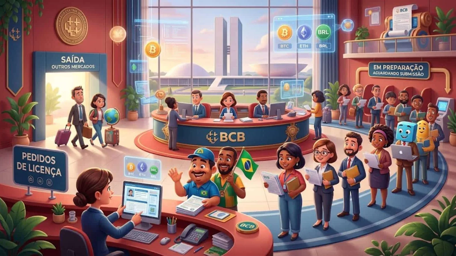 Licença cripto do Banco Central: qual exchange pediu, quem vai pedir e quem está saindo do Brasil