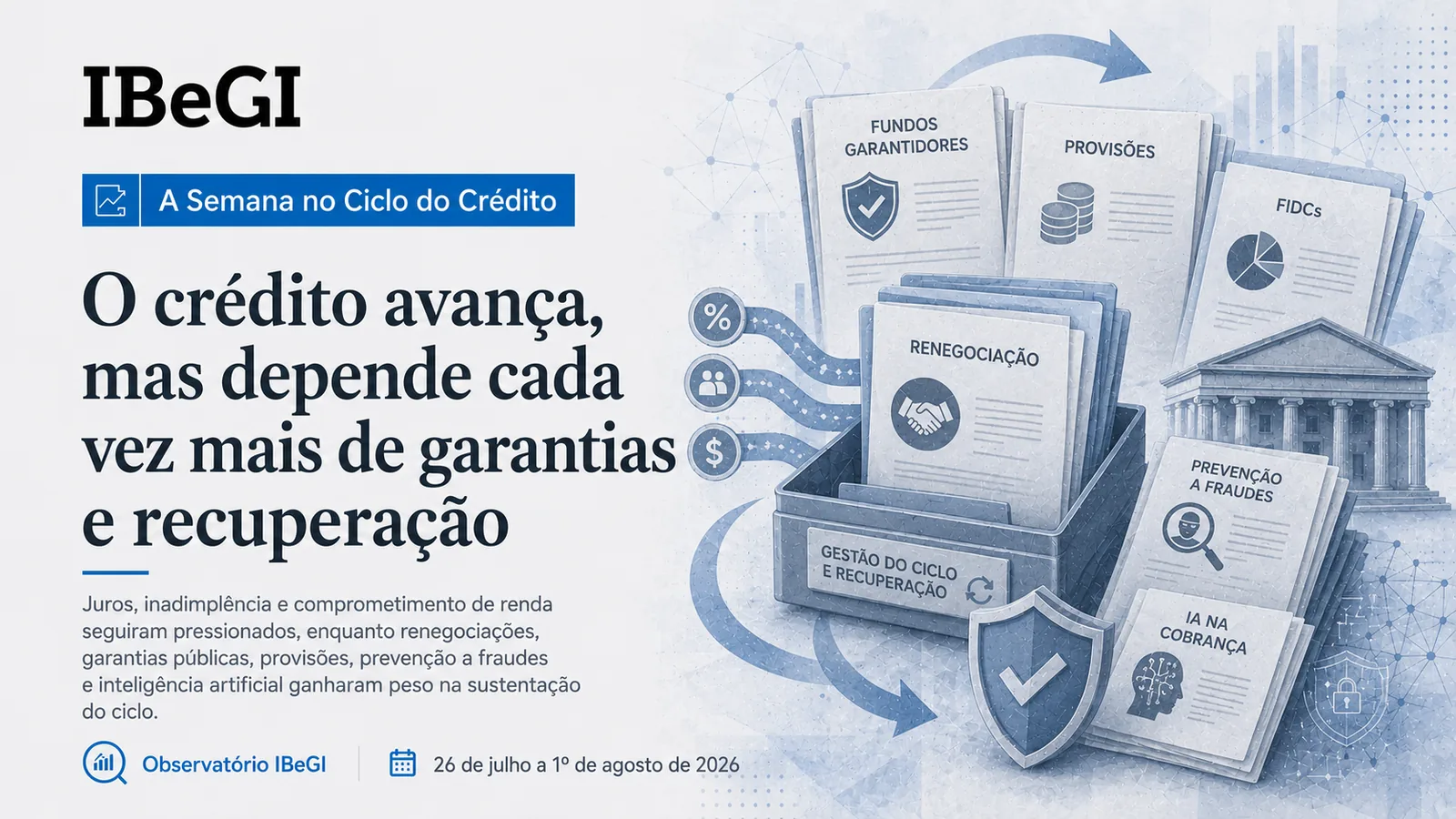 O crédito avança, mas depende cada vez mais de garantias e recuperação